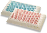 Marcapiuma - Par Memory-nakkestøttepuder - Miss & Mister - Ultra åndbar side - 100 % bomuldsbetræk - Ortopædisk - Visco-pude Memory Foam - MEDICINSK PRODUKT - Fremstillet i Italien Naty Shop Standardpuder Standardtitel