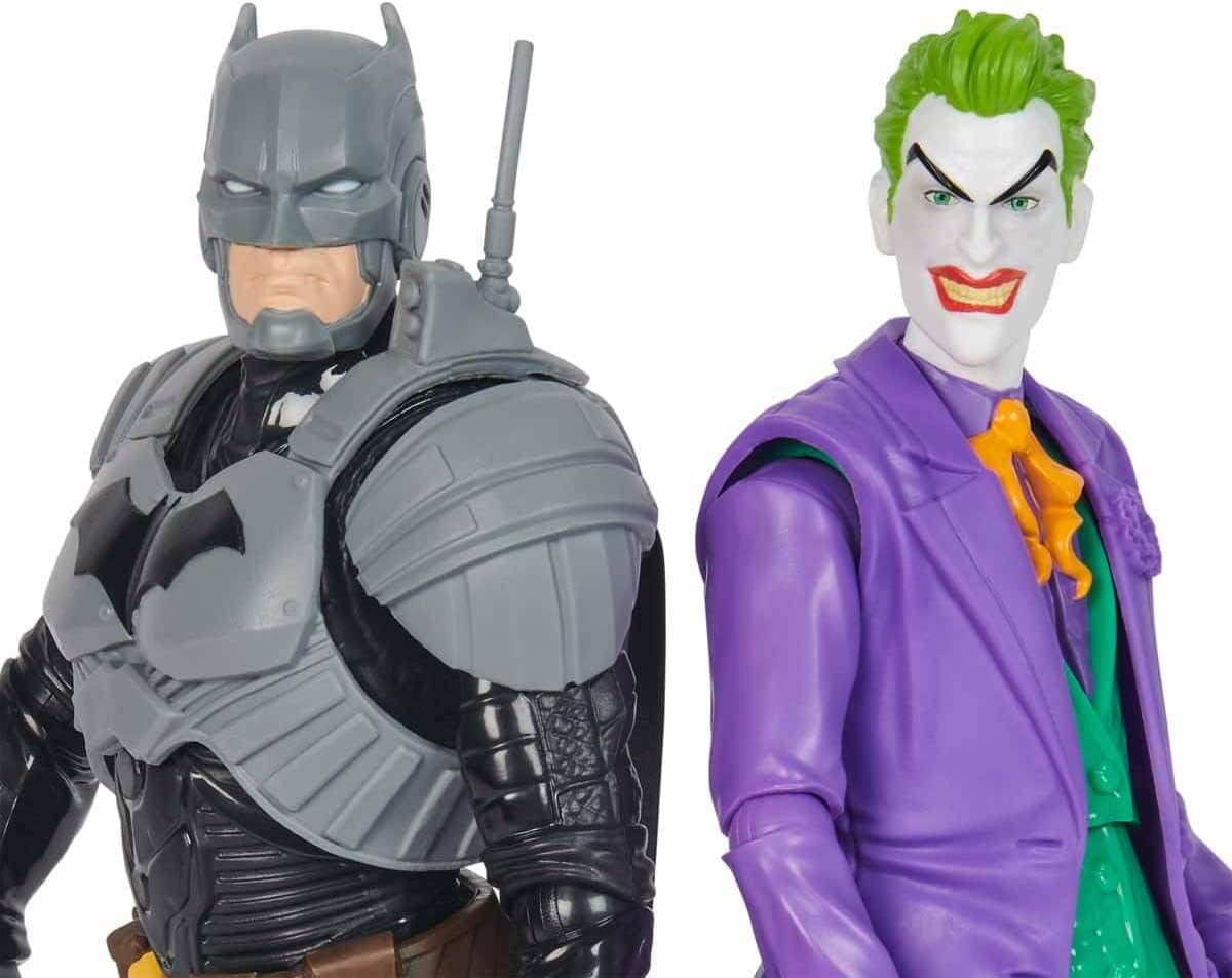DC Batman Adventures Batman Vs the Joker actionfigursæt, 30 cm - 2 fuldt bevægelige figurer med 12 gear til spændende rollespil, legetøj til 4+ børn Actionfigurer Naty Shop