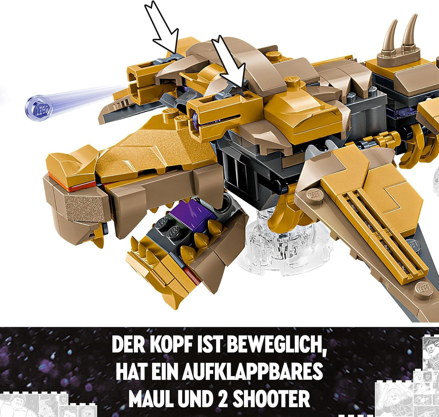 LEGO Marvel Avengers vs. Leviathan byggelegetøjssæt med Hulk og Captain America, Loki, Black Widow og Chitauri Minifigurer Avengers Legesæt til drenge og piger 7+ 76290 Byggesæt Besuche den LEGO-Store