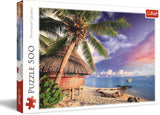 Trefl - Bora-Bora Island - 500 brikker puslespil - gør det selv ferievisning puslespil Kreativ underholdning Sjovt klassisk puslespil for voksne og børn 10+ puslespil Naty Shop Standardtitel