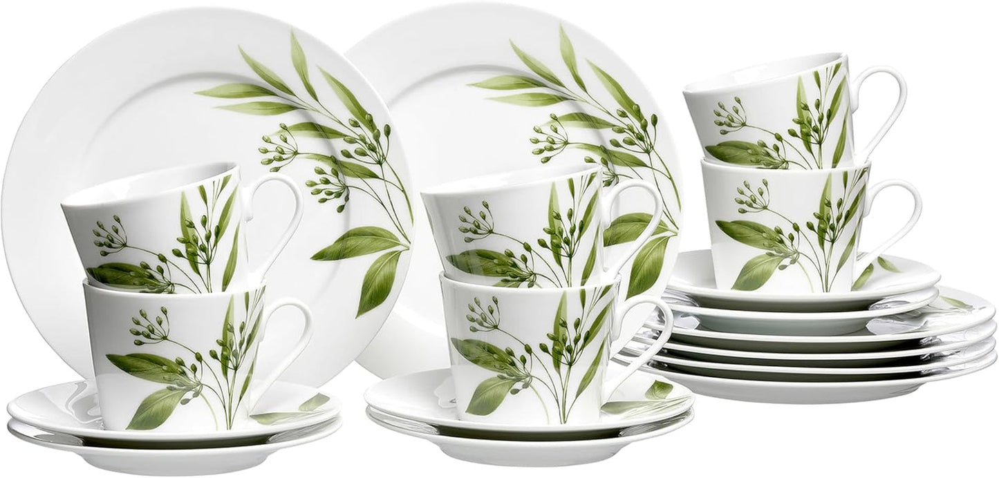 Ritzenhoff & Breker Evora kaffestel, 18 stk., porcelæn