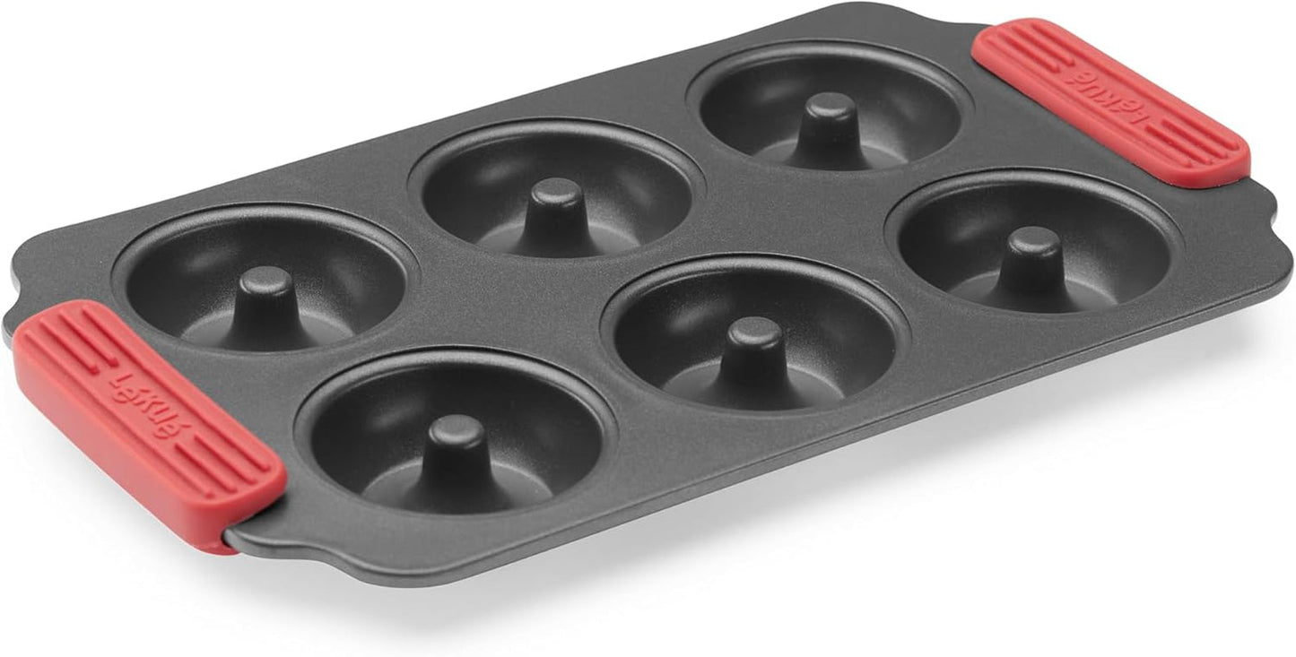 Lékué Muffin-Backform, Antihaftbeschichte, Metall, 6 Mulden Forme og bageplader Naty Shop Donuts