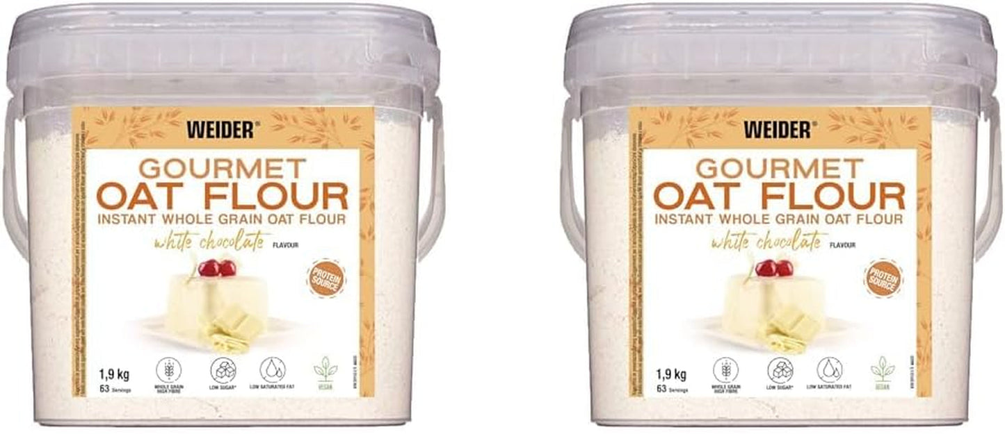 Weider Gourmet Oatmeal (1,9 kg) browniesmag. Fuldkorns havregryn. Proteinkilde med lavt sukkerindhold.