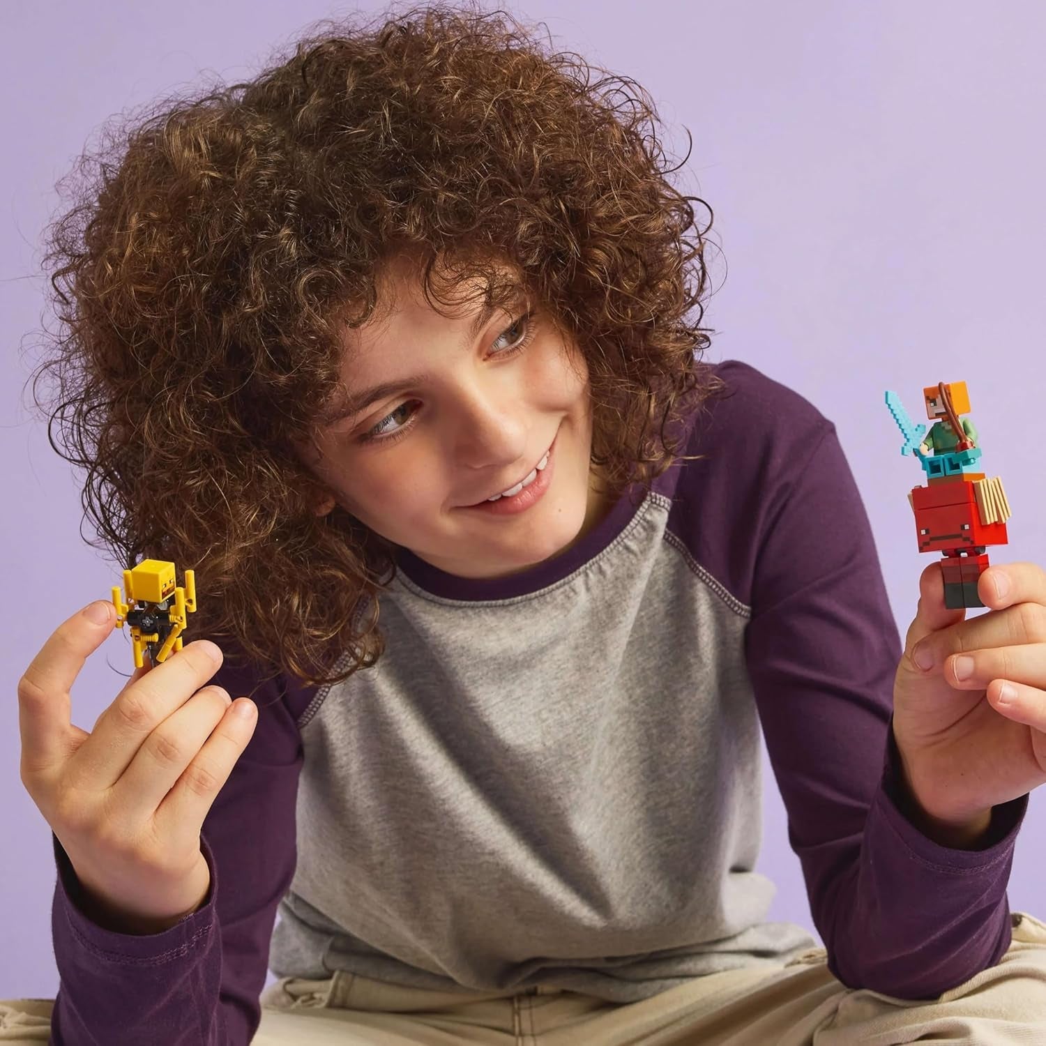 LEGO Minecraft Lava Duel of the Deep, Legetøj til videospilfans, fæstning med minifigurer inklusive Alex, Skeleton Wither, Lohe og Strider, Gave til piger og drenge 6 år 21266 Byggesæt Beuche den LEGO-Store