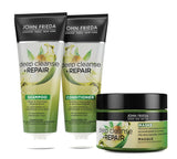 John Frieda - Deep Cleanse & Repair Mask / Treatment - Indhold: 250 ml - Med hampfrøolie + nærende avocado - Beroligende hårmaske til beskadiget hår Naty Shop hårmaske