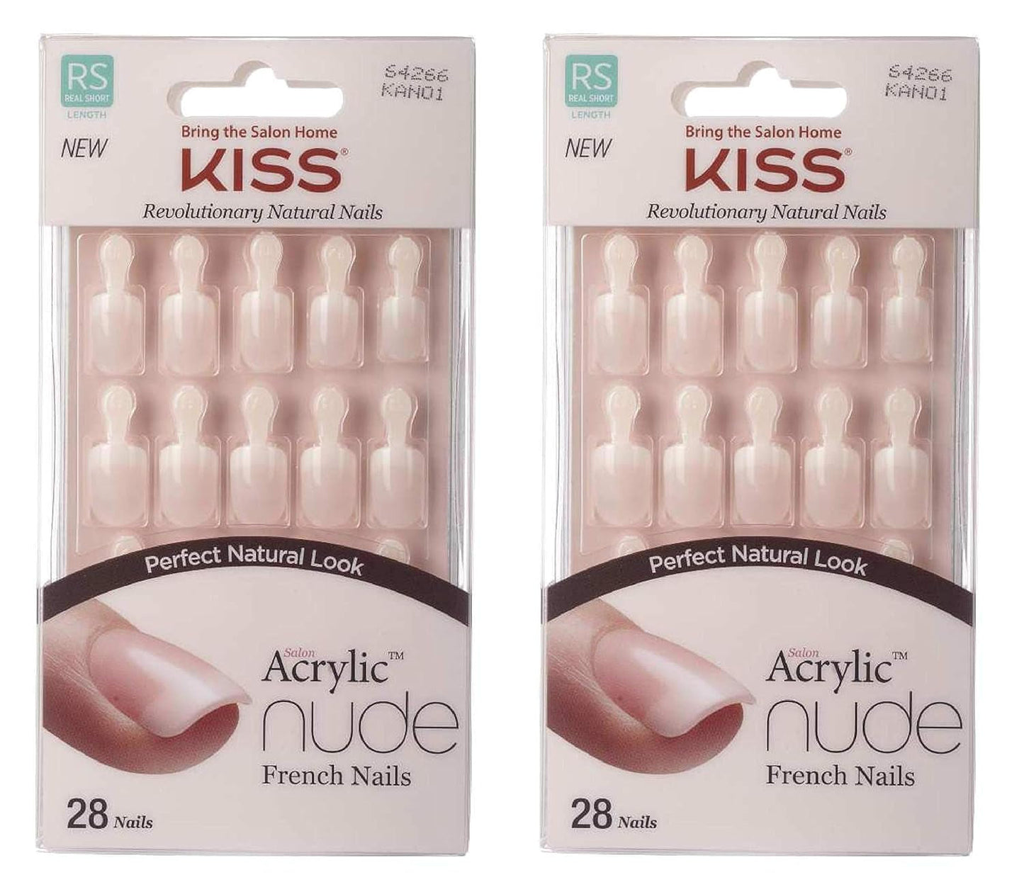 Kiss Nude Nails Amazing Nails (pakke med 2)
