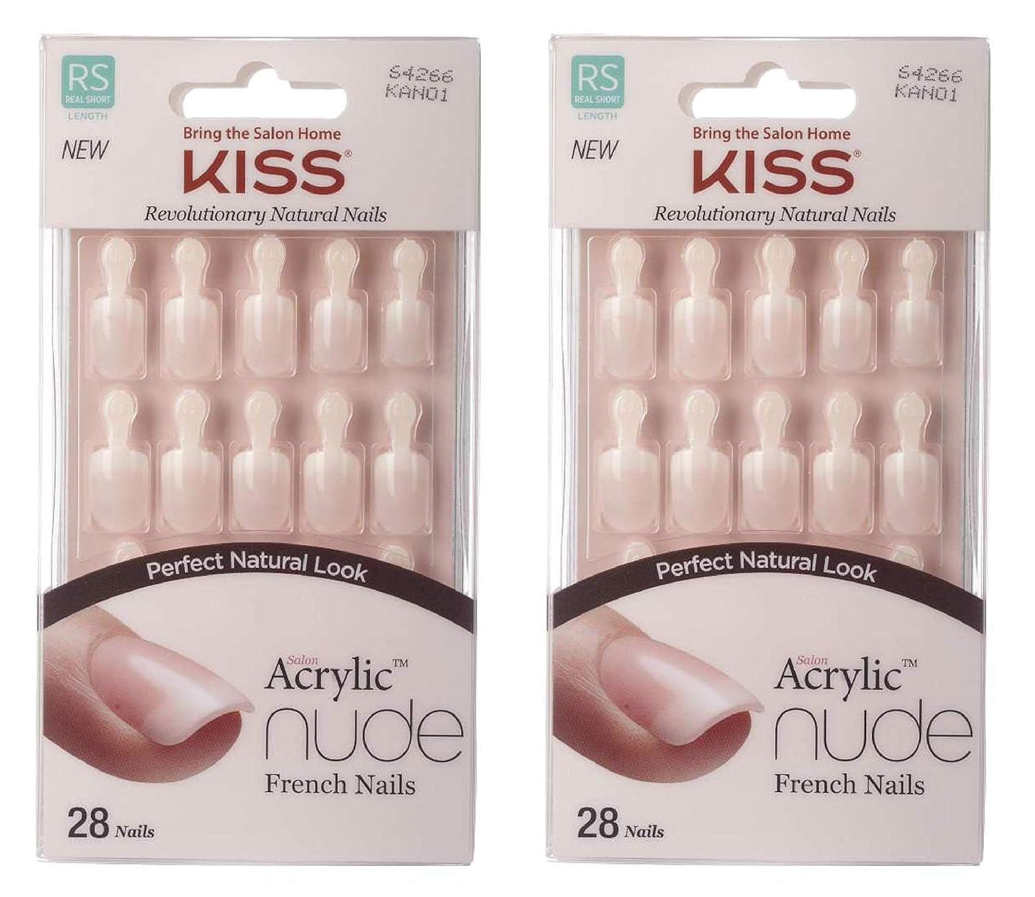 Kiss Nude Nails Amazing Nails (pakke med 2)