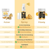 He-Ju Metallic Gold flydende madfarve 25 ml, spiselig glitter til drikkevarer og mad (Metallic Gold, 25 ml)