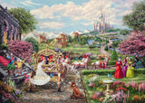 Schmidt Spiele 58038 Disney, Askepot lykkeligt til deres dages ende, Thomas Kinkade, puslespil 1000 brikker, flerfarvet puslespil Naty Shop