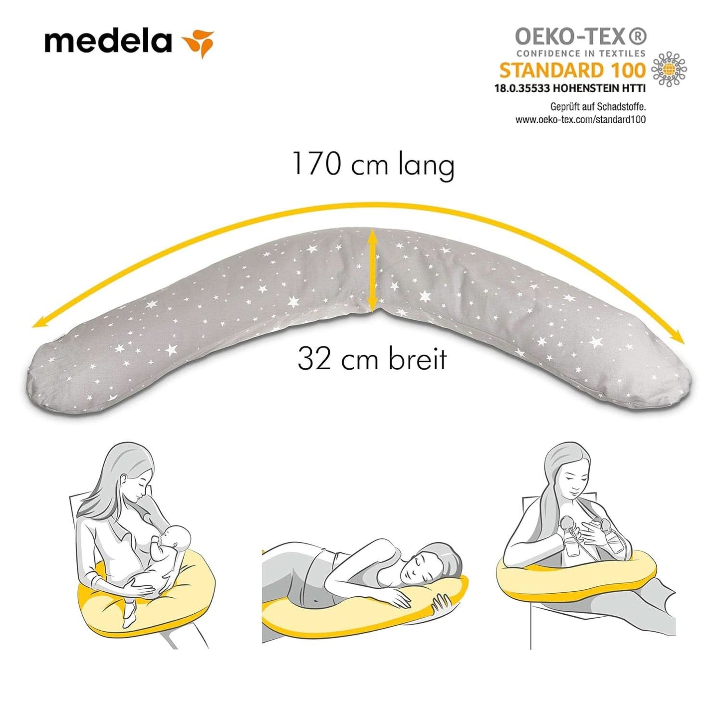 Medela Graviditets- og ammepude - Fyldt med Eps mikroperler Tilbehør Mad og amning Bebe Naty Shop