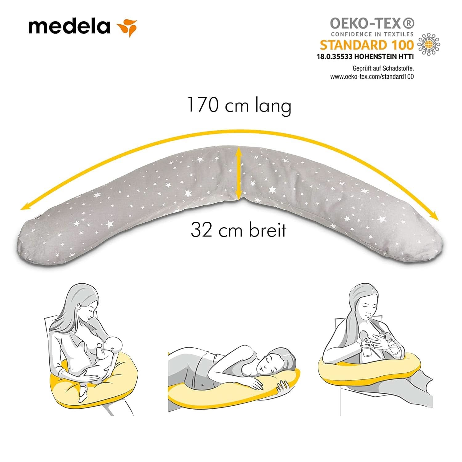 Medela Graviditets- og ammepude - Fyldt med Eps mikroperler Tilbehør Mad og amning Bebe Naty Shop