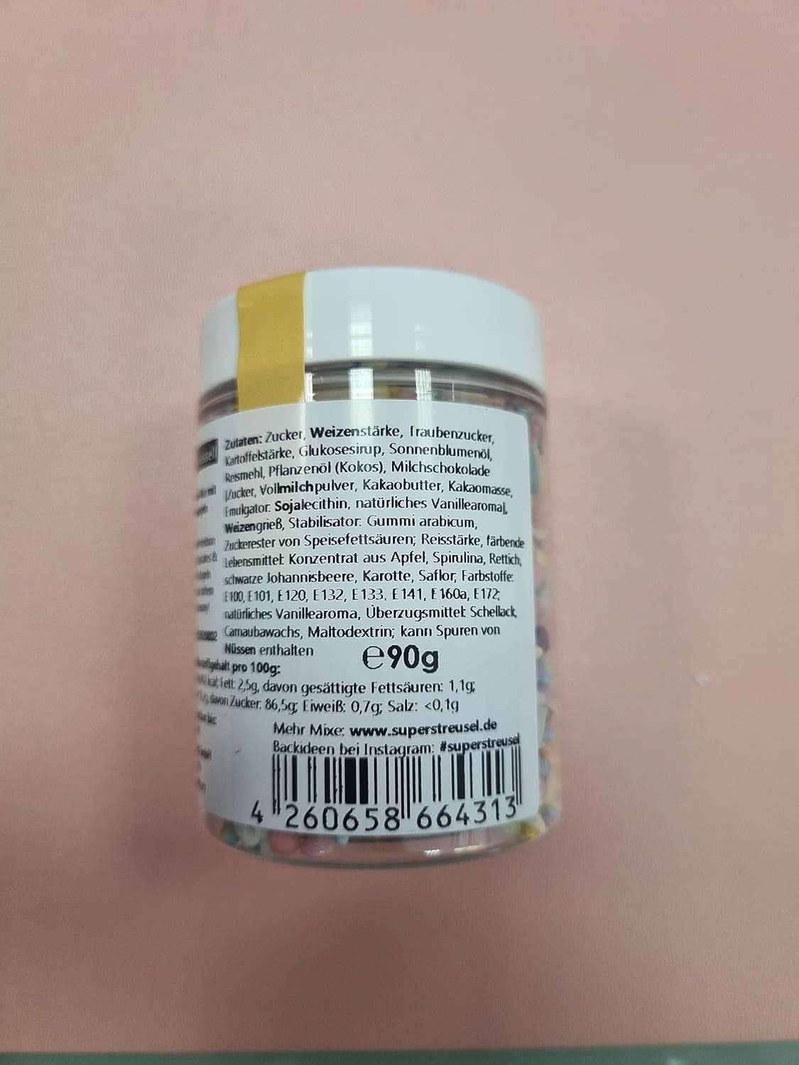 Super Streusel Carusel Pastel, drys i pastelfarver, 90 gram Sprinkles Naty Shop