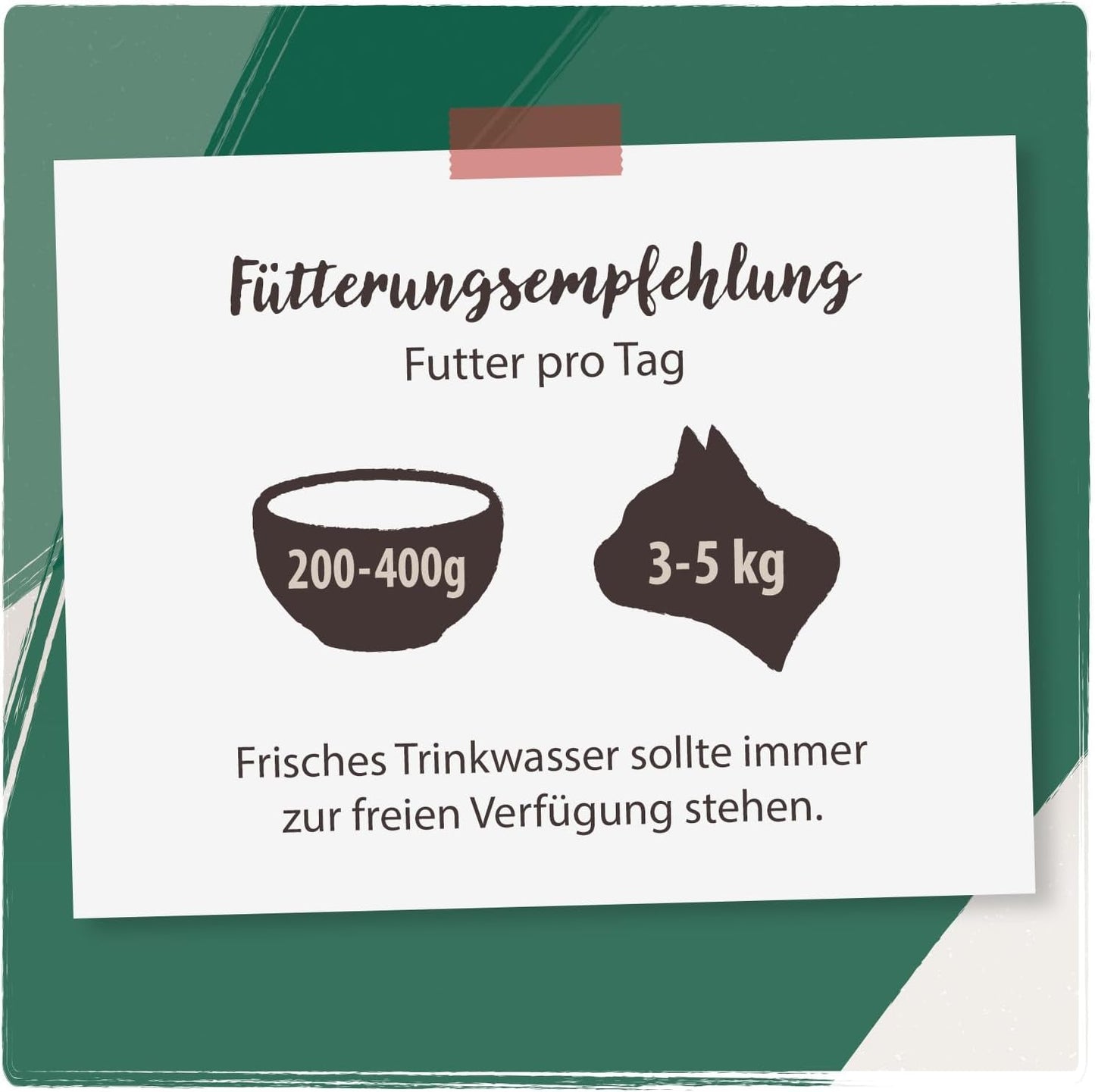 Venandi Animal Premium Nassfutter für Katzen, Probierpaket II, Kylling + Kanin, Kalb, Tyrkiet, 6 x 400 g, getreidefrei und naturbelassen, 2,4 kg