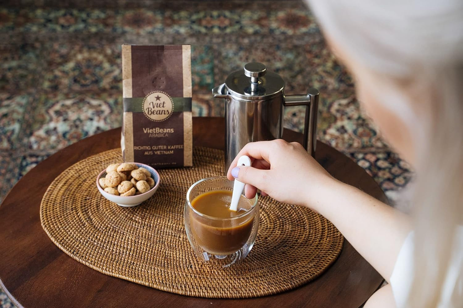 VietBeans 100% Robusta – Ganze Bohne – Kaffespezialität aus Vietnam – Kräftig og würzig – 250g