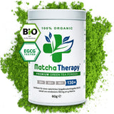 Matcha terapi 30+ | Økologisk Matcha tepulver | 60 g | Med et verificeret indhold på mindst 30 mg/g catechin EGCG | Understøtter immunsystemet og energiniveauet | Ceremoniel kvalitet | Grøn te fra Japan
