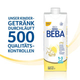 BEBA Junior drikkeklar mælkedrik 1-3 år, med HMO, aldersegnet proteinindhold, palmeoliefri, fiskeoliefri, småbørnsmad, pakke med 12 (12 x 500 ml)