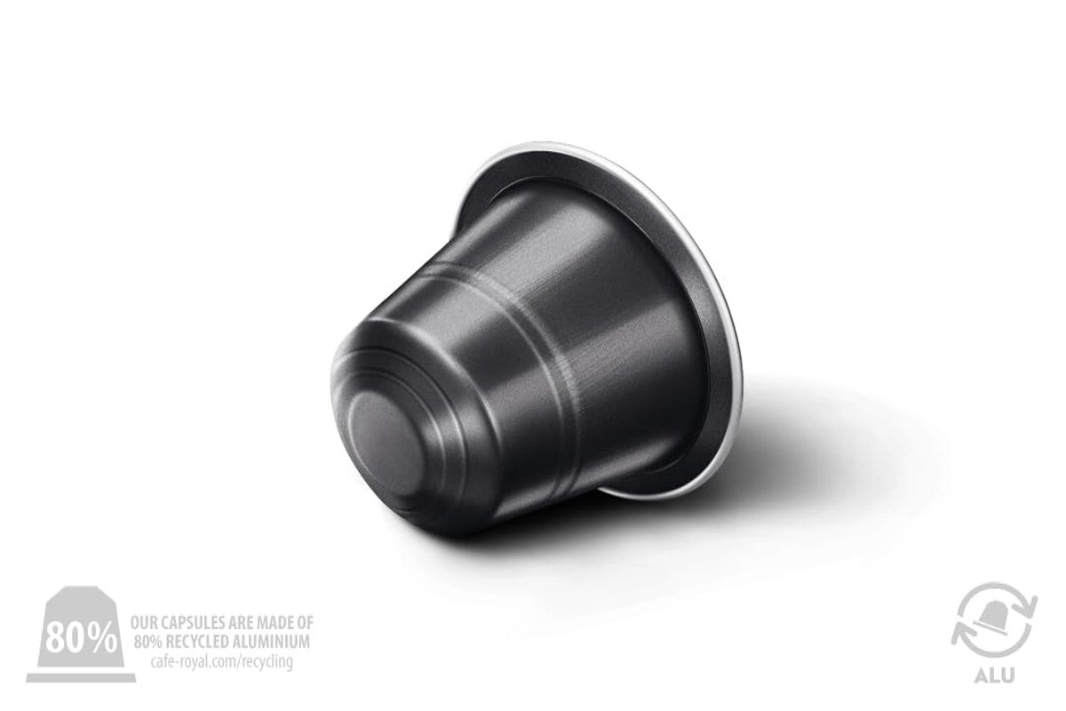 Café Royal Ristretto – Nespresso®-kompatible kaffekapsler, 100 % Arabica, intensiv, mørkristet, intensitet 11/12, Rainforest Alliance, 36 kapsler