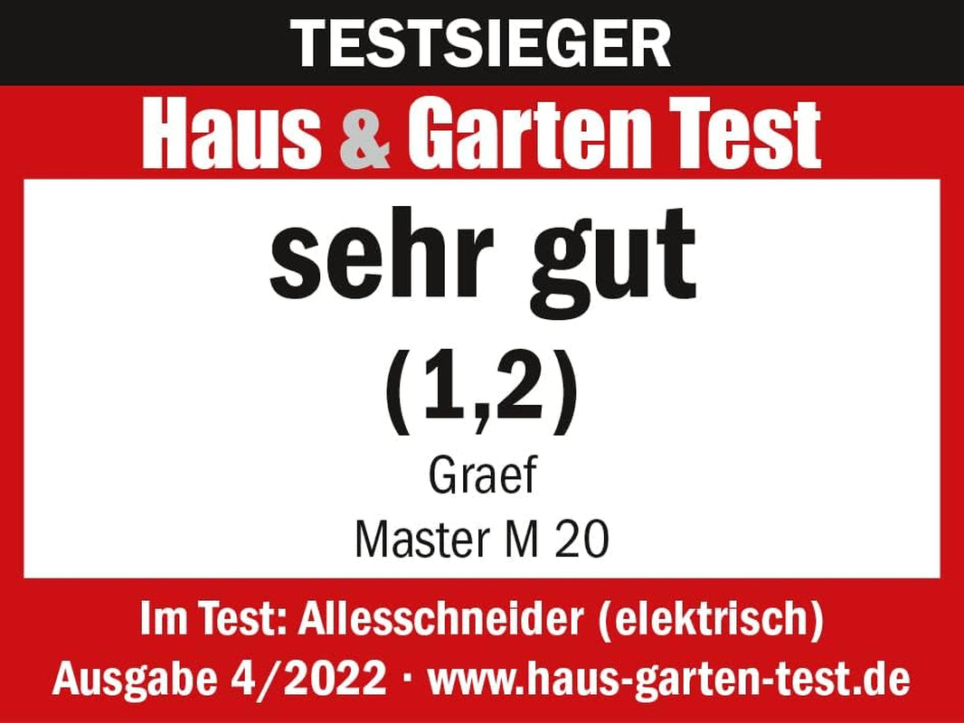 GRAEF Master M20EU multiskærer i rustfrit stål, sølv sønderdele og skæremaskiner Naty Shop