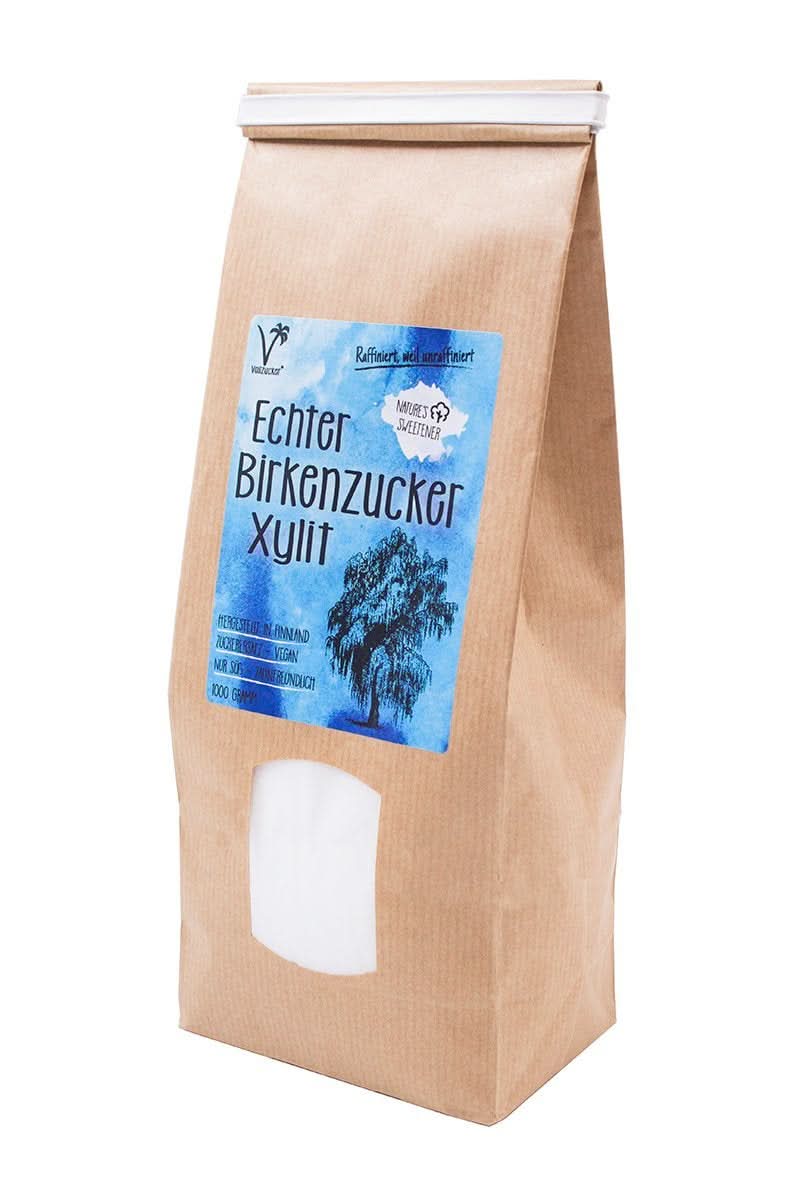 Ægte birkesukker (Xylitol) fra Finland, 1 Kg Sweeteners Naty Shop
