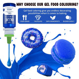 Gel-madfarve - 100 ml, Gel-madfarve til kager, bagning, småkager, makroner - koncentreret sukkerfri madfarve til kagedekoration, drikkevarer, påskeæg, DIY-slime (hvid)