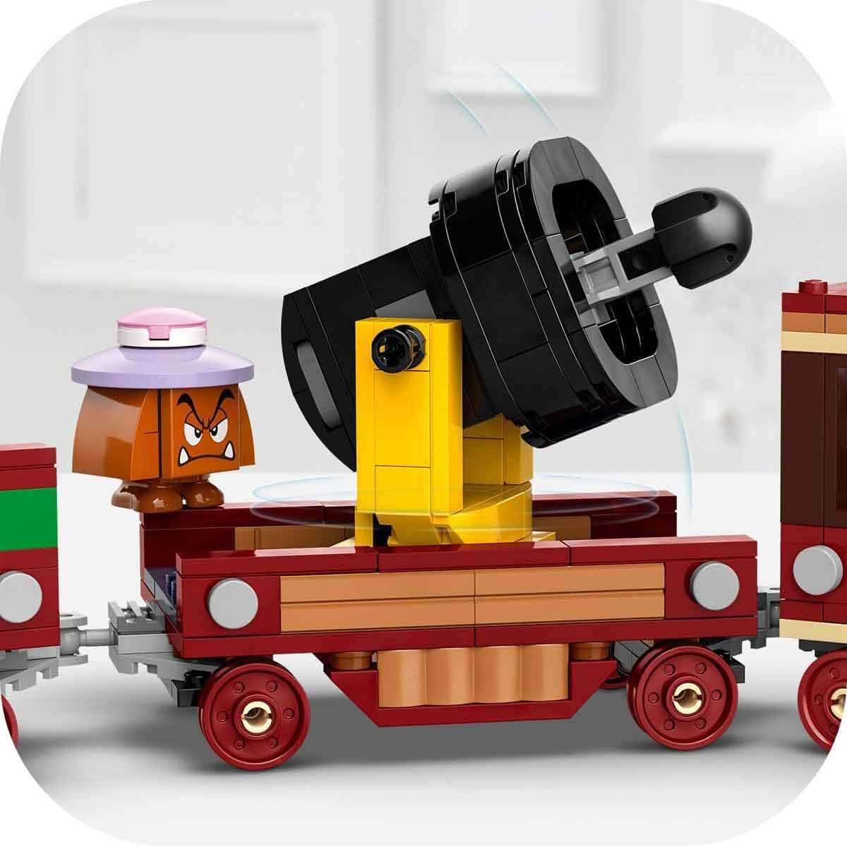 LEGO Super Mario Express Bowser Train Kids Adventure Legesæt med Hammer Brother 2 Gumbas og 2 Parapunctures Nintendo Gave til drenge Piger Gamers 71437 Byggesæt Besuche den LEGO-Store