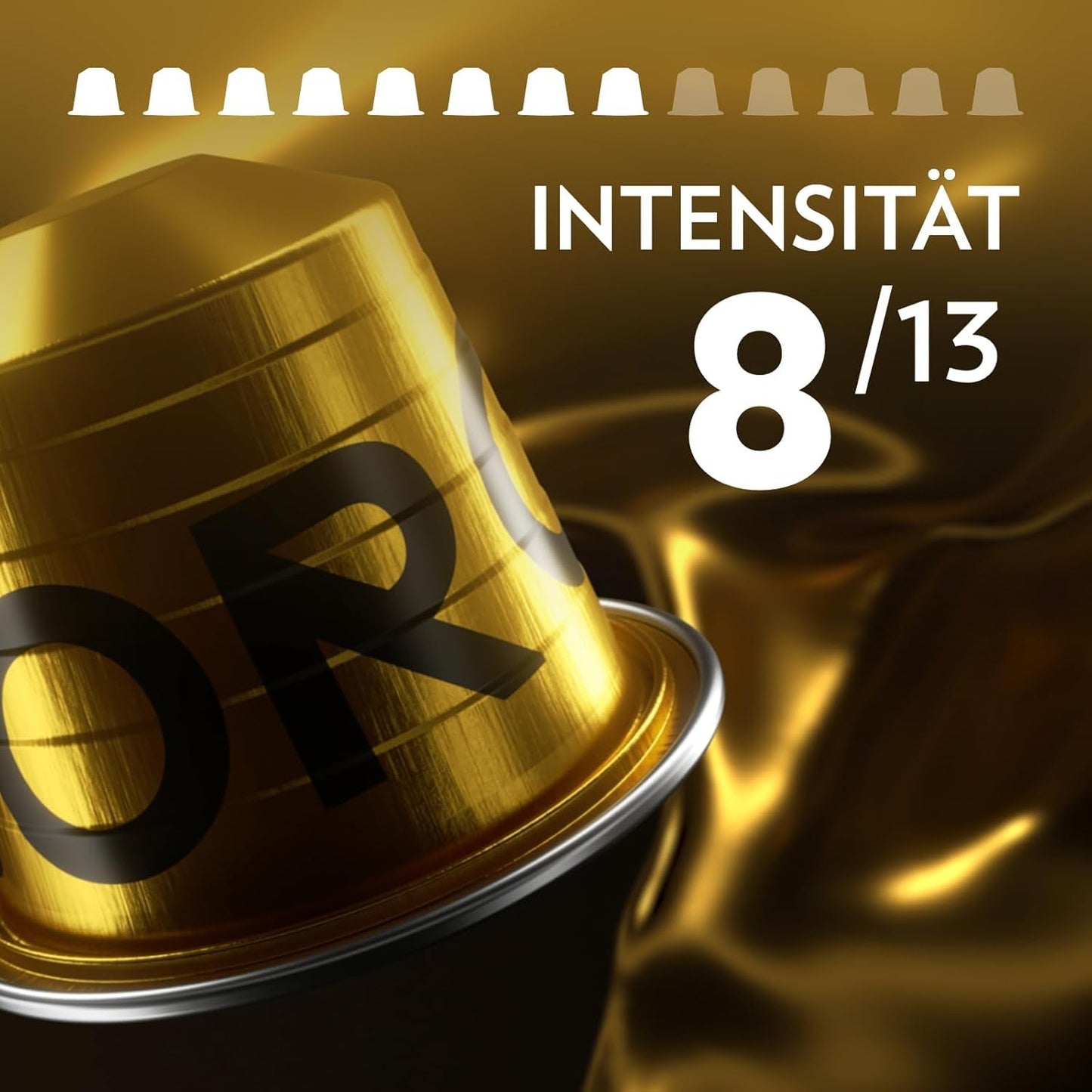 Lavazza Qualità Oro, Arabica-Bohnen med frugtig-blomstret smag, 10 kapsler, Nespresso-kompatibel