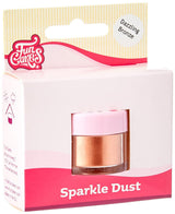 Funcakes Sparkle Dust Dazzling Bronze: Mousserende madfarvepulver til dekoration af kager, Halal-certificeret