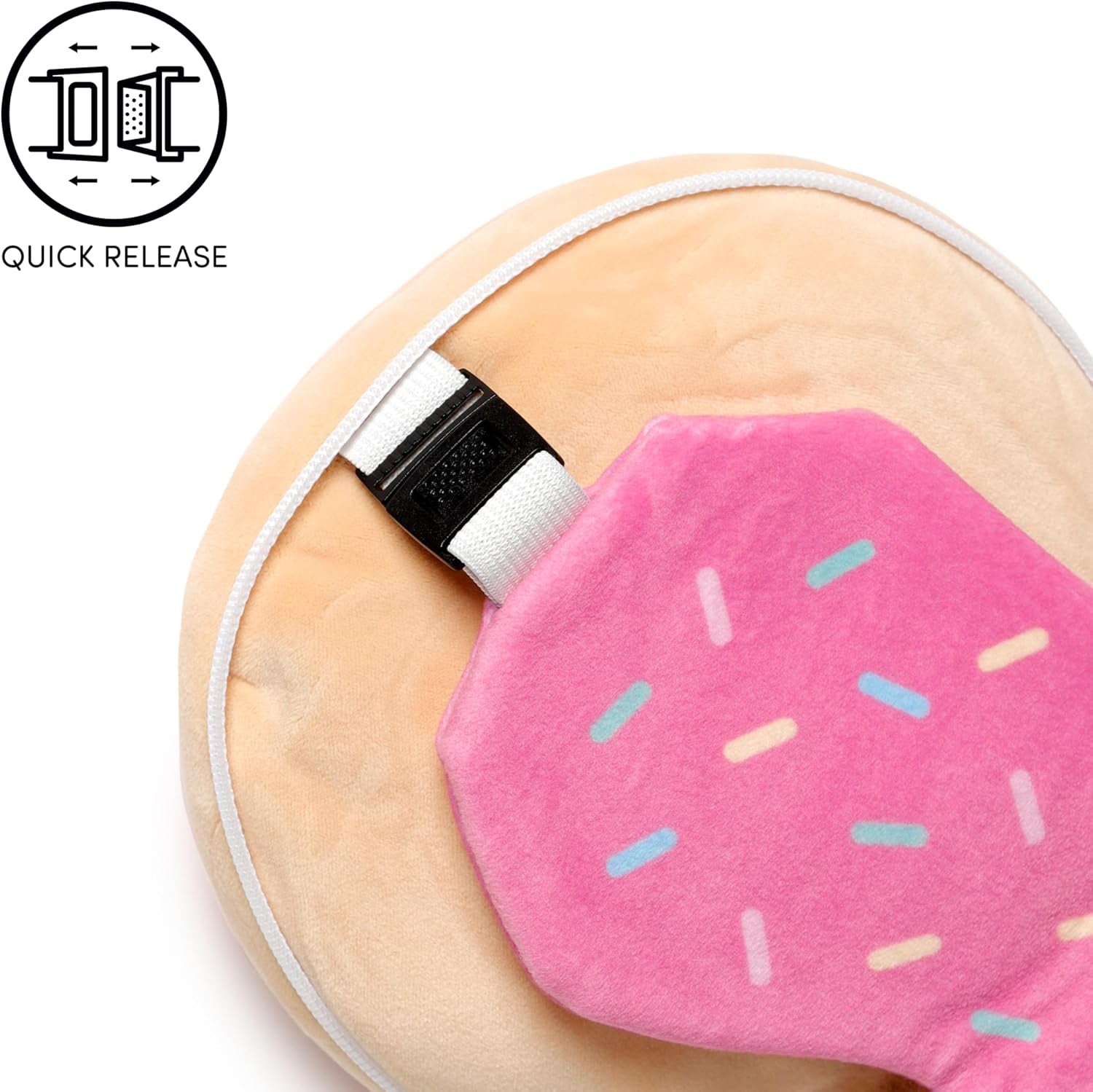 Puckator Rejsepude med Relaxeazzz Mask - Donut Rejsepuder Naty Shop