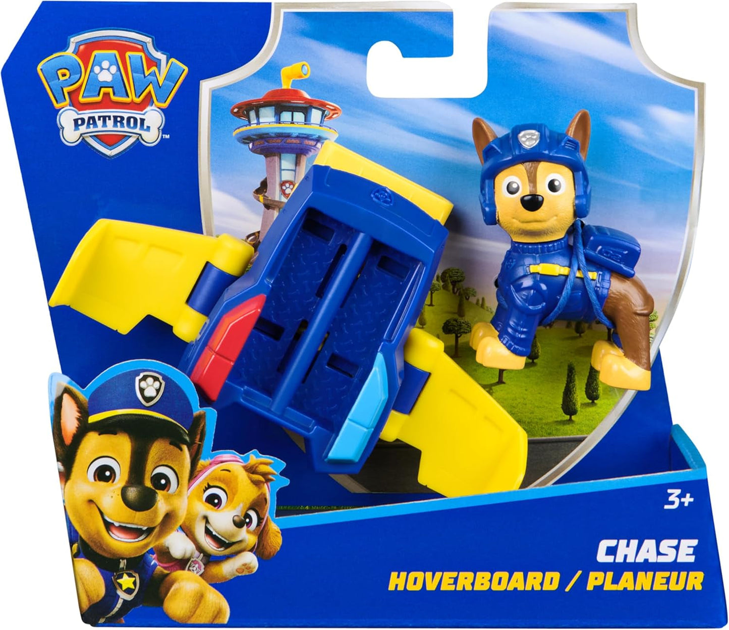 PAW PATROL Chase Action Pup Mini redningsfly legesæt med foldevinger Legetøj til børn 3 år gamle actionfigurer Naty Shop