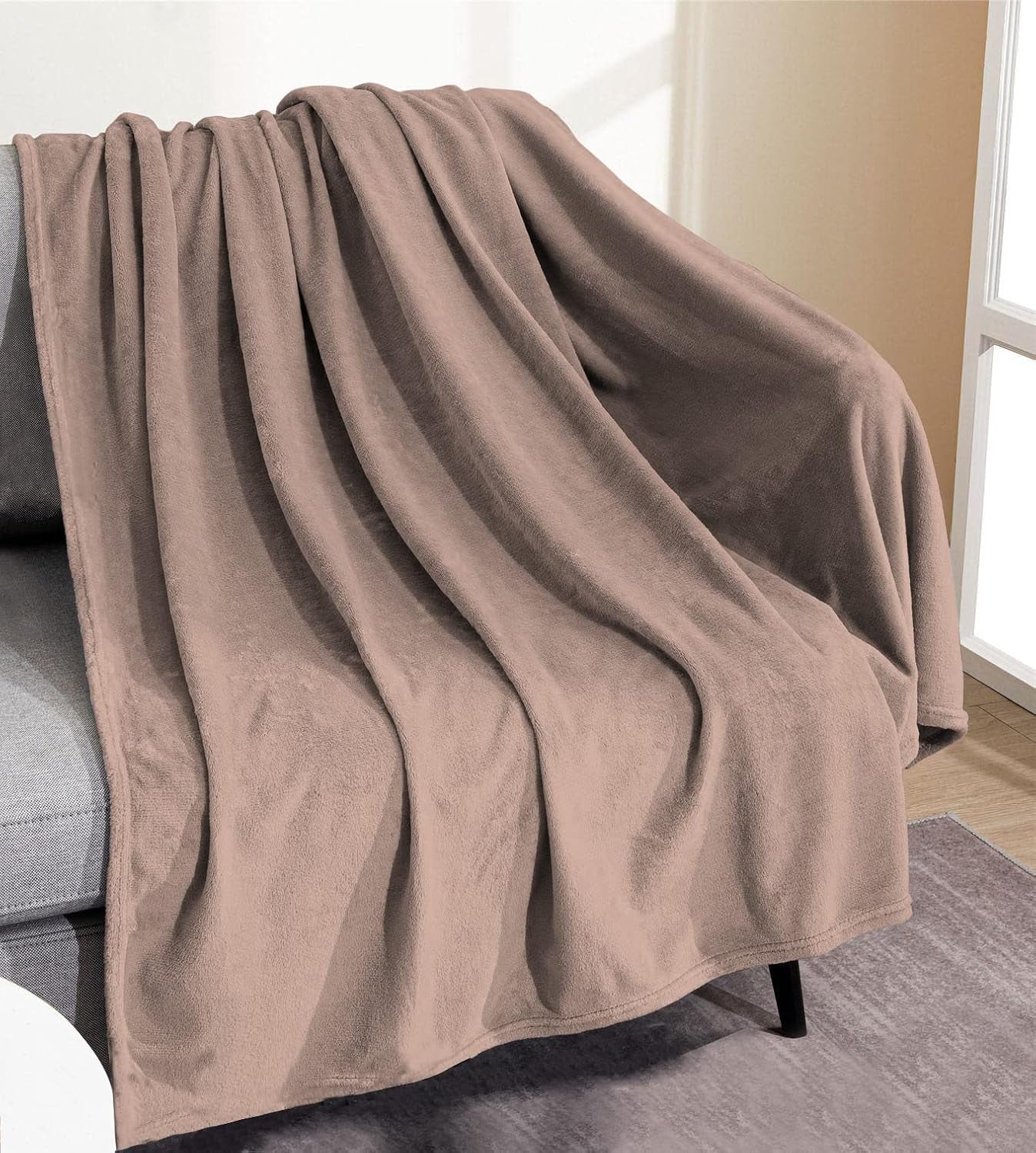 Blødt tæppe | Plaid | Soft Touch | 130 X 160 cm | Pudderdyner og dyner Naty Shop