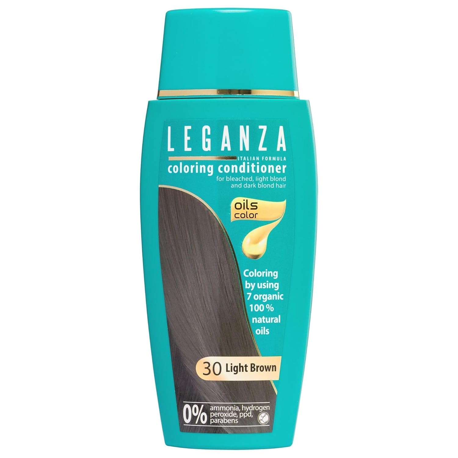 Leganza Natural Balm Hårfarve 71 Café Latte | Hårfarve uden ammoniak | Beriget med 7 naturlige olier | 150 ml Naty Shop 30 lysebrun hårfarve