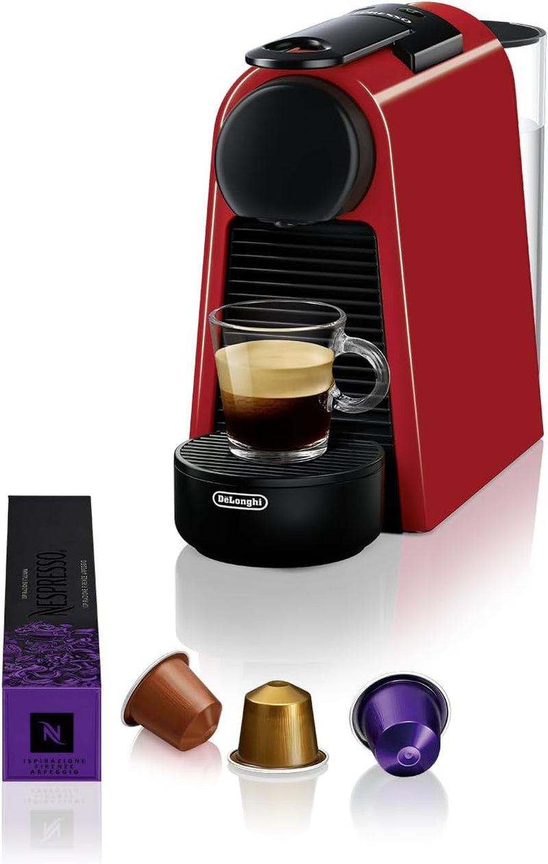 Espressomaskine med Nespresso De'Longhi Essenza Mini kapsler, sort | Pumpetryk 19 bar | Vandtank 0,6 l | Til espresso og lungo | Lille espressomaskine – Store kaffeøjeblikke | EN85.B