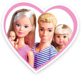 Simba 105733673 - Steffi Love Happy Family, gravid dukke, Kevin, Evi og baby med klapvogn, 11 stykker, tilbehør, 30 cm, 3+