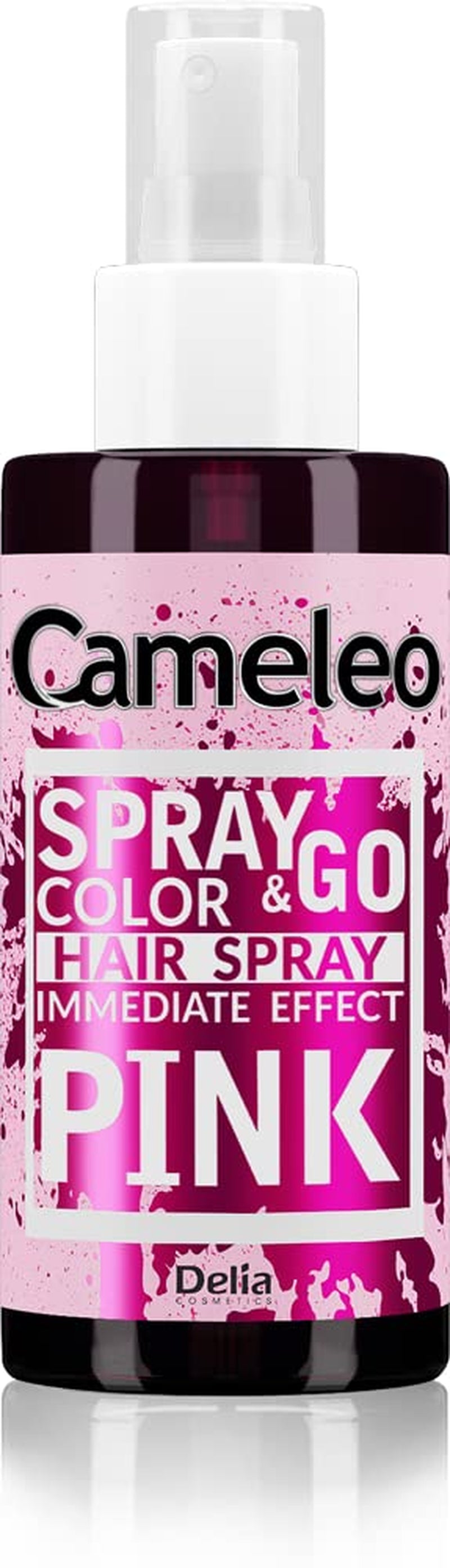 Cameleo - Spray & Go - hårfarvespray - lilla - til blondt, platinblondt og gråt hår - spray blot og gå - semi-permanent - øjeblikkeligt resultat - karnevalshårfarvespray - 150 ml Naty Shop Pink Hair Dye 150 Ml (1 pakke)