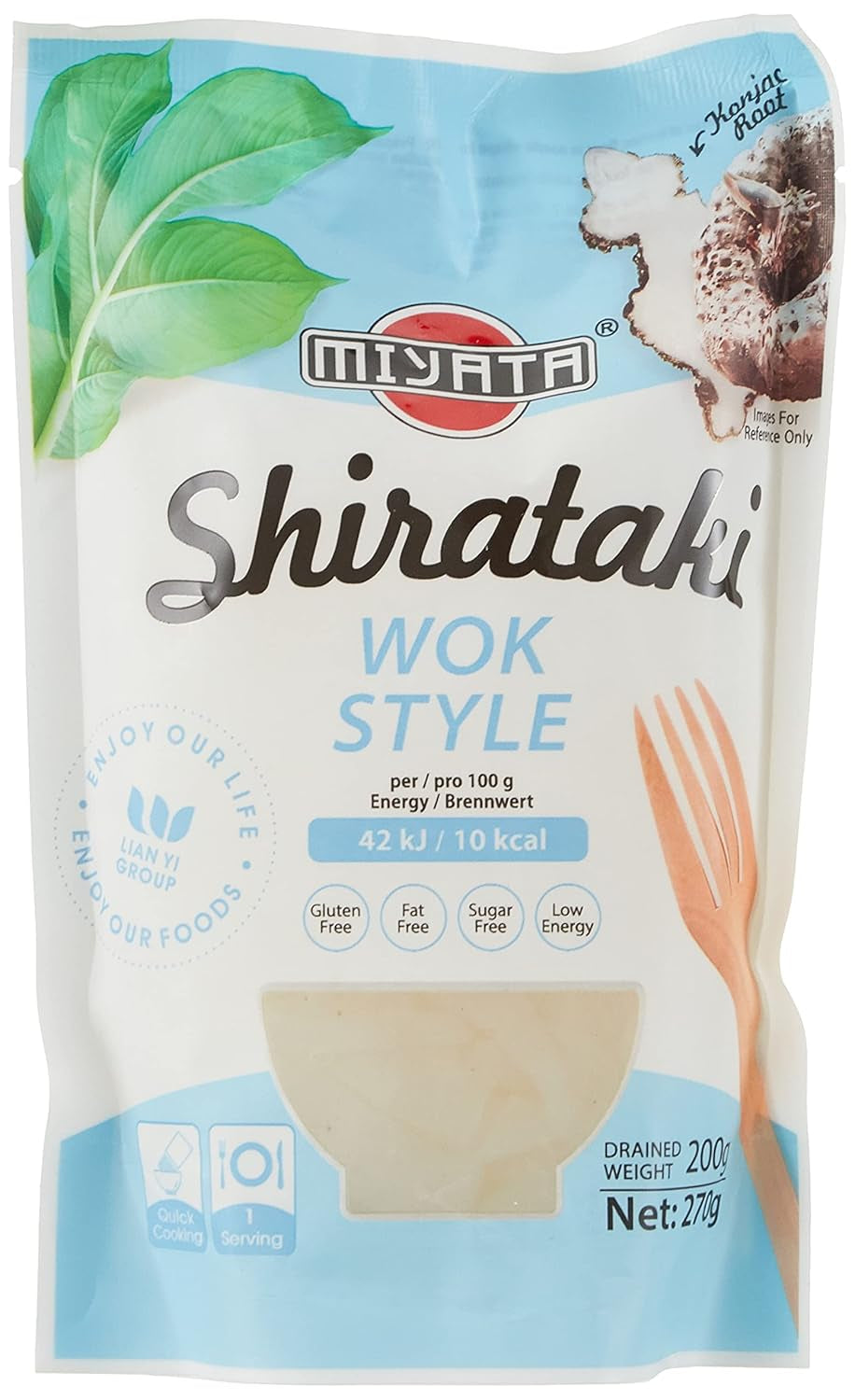 Miyata Shirataki Udon Nudler Konjac-melpakke med 6 (6 x 270 g)