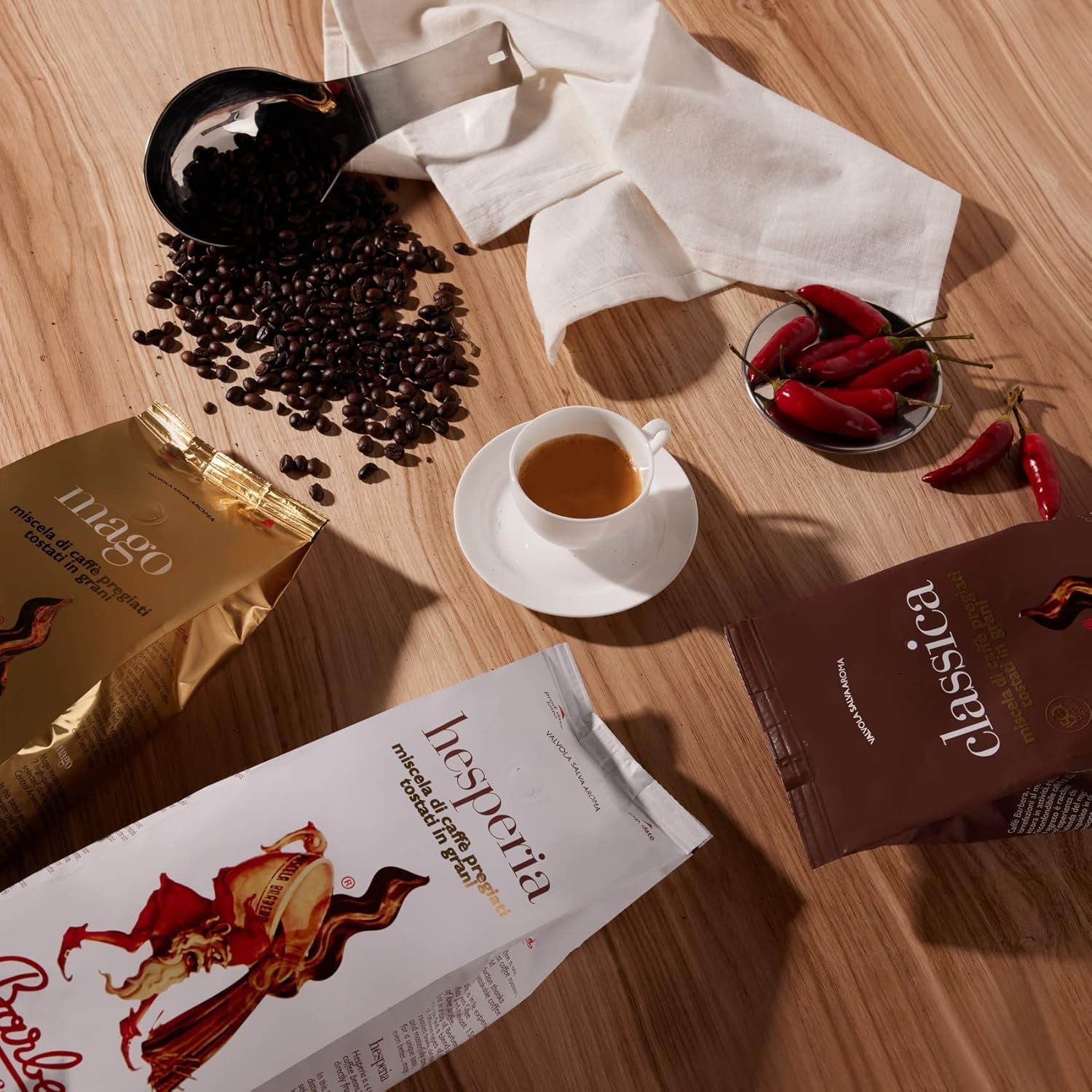 Caffè Barbera - Kaffesæt med 3 blandinger - 1870