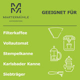 Martermühle Peru Bio Kaffeebohnen 1 kg mittelkräftig I Arabica I Aroma: Mælkechokolade, blomsternoter, nødder I Ganze Bio Kaffee-Bohnen schonend geröstet, säurearm
