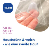 MAM Stillhütchen Größe L (Ø 23 Mm) Im 2Er-Set, Extra Weiche Brusthütchen Zum Schutz Beim Stillen, Brustwarzenschutz Für Maximalen Hautkontakt Zwischen Mutter Und Kind Accessories Mad og Amning Bebe Naty Shop