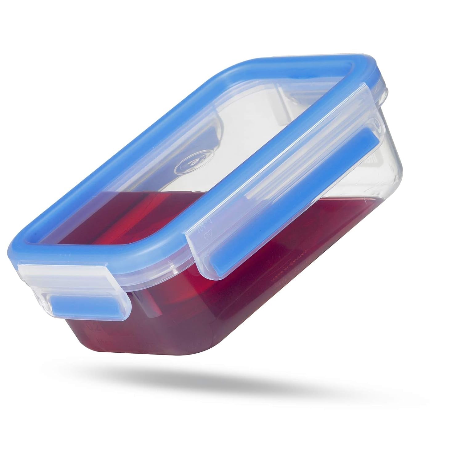 Emsa 508558 Clip & Close fødevareopbevaringsbeholdere | 3 dele sæt | 3 x 1 liter | -40 til +100 grader | plastik | 100% forseglet | speciel forsegling for friskhed Naty Shop madopbevaringskasser