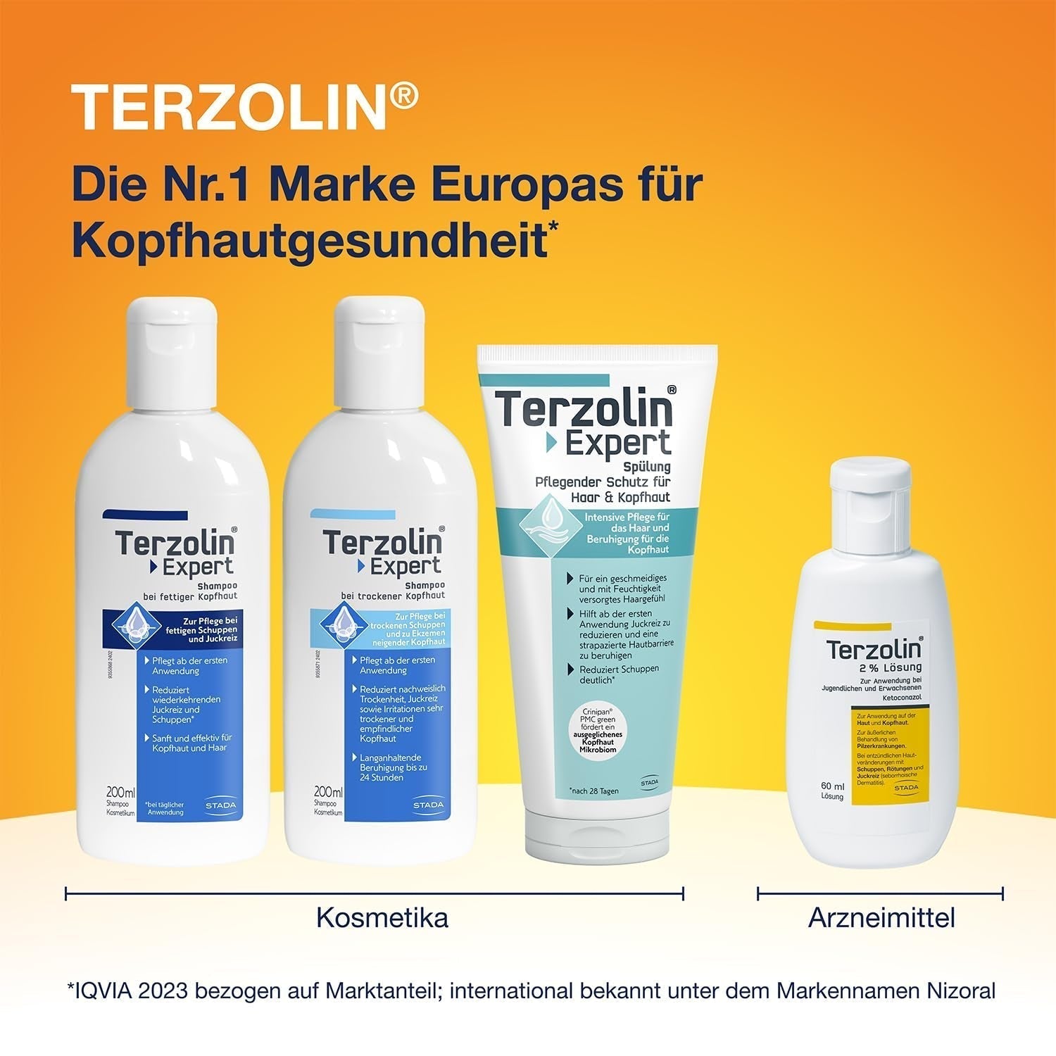 Terzolin Expert Shampoo til fedtet hovedbund og hår, anti-skæl, 200 ml brusebad og bad Terzolin
