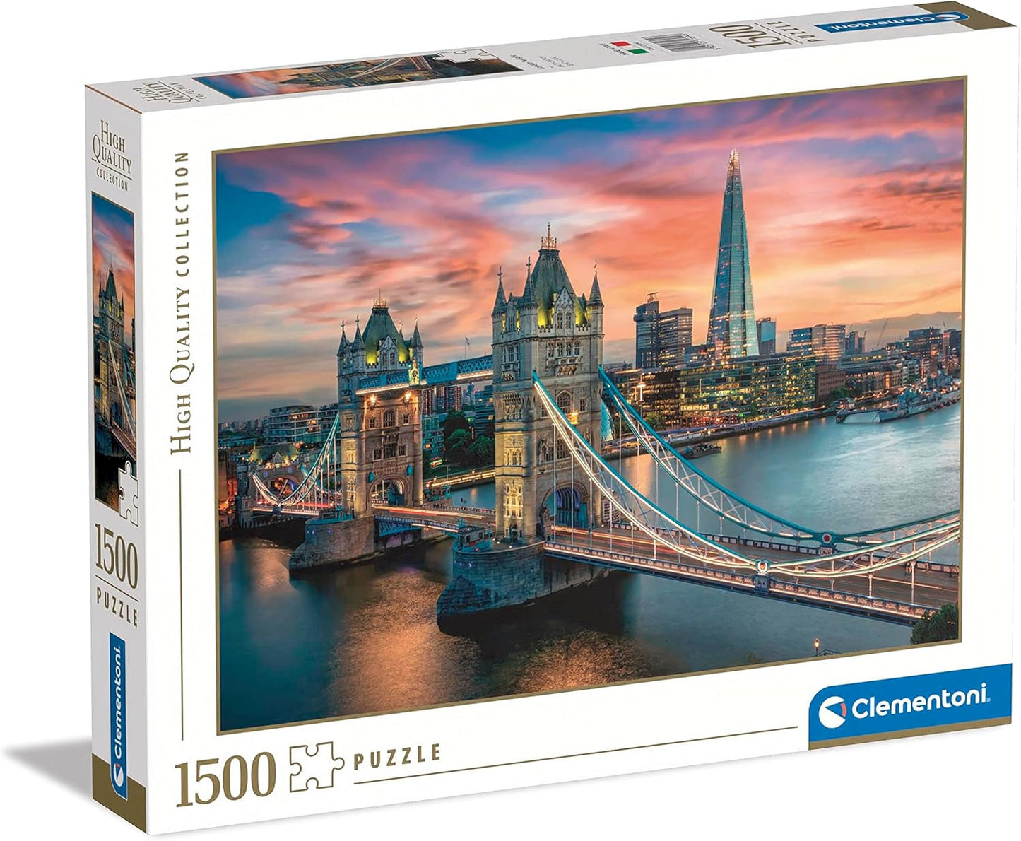 Clementoni - 31694 Collection - London Twilight, puslespil 1500 brikker til voksne og børn 10 år, færdighedsspil for hele familien Puslespil Naty Shop Standardtitel