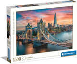 Clementoni - 31694 Collection - London Twilight, puslespil 1500 brikker til voksne og børn 10 år, færdighedsspil for hele familien Puslespil Naty Shop Standardtitel