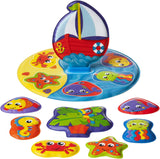 Playgro badebog - Vandlegetøj - Børnelegetøj - Legetøj - Småbørn - Børnevandlegetøj - Børnebadebog - farverigt legetøj Bebe Naty Shop Badepuslespil