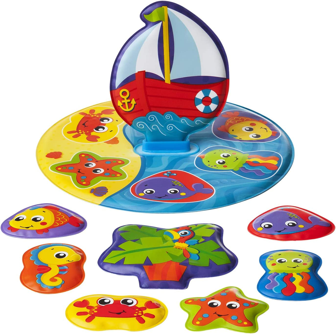 Playgro badebog - Vandlegetøj - Børnelegetøj - Legetøj - Småbørn - Børnevandlegetøj - Børnebadebog - farverigt legetøj Bebe Naty Shop Badepuslespil