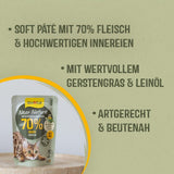 GimCat Near Nature Trial Mix 12 Pack - Vådkornsfrit foder til katte fra 7 måneder med en passende art og byttedyrsspecifik opskrift - 12 poser (12 x 85g)