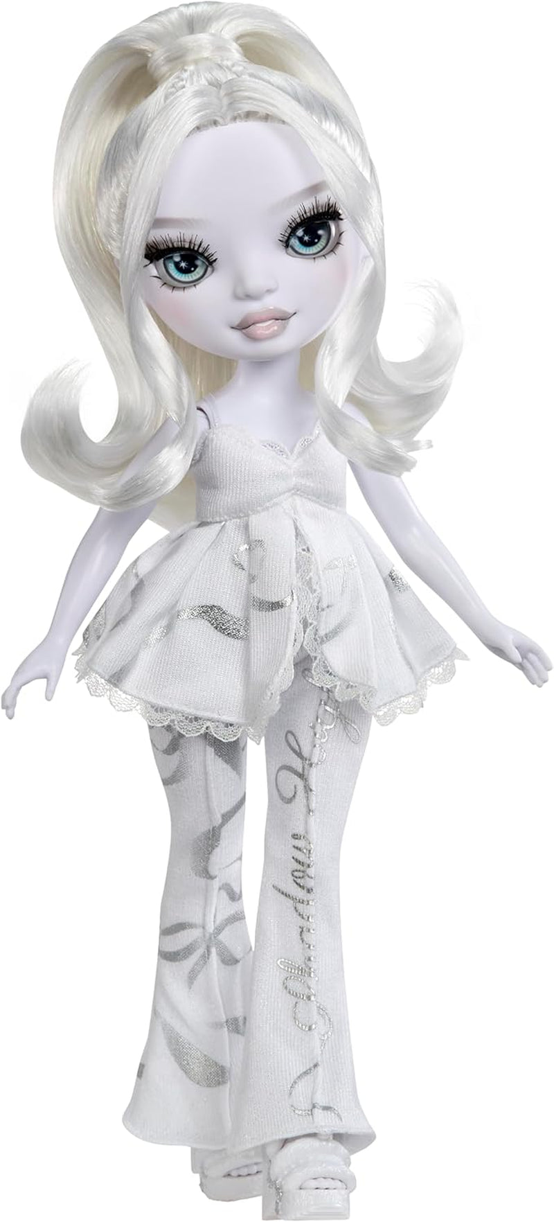 Rainbow High Shadow High Girl's Night Doll - Natasha Zima - 28 cm modedukke i nuancer af gråt, hvidt hår og sølv outfit med tilbehør og kam - Til samlere og børn fra 6 år og opefter
