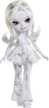 Rainbow High Shadow High Girl's Night Doll - Natasha Zima - 28 cm modedukke i nuancer af gråt, hvidt hår og sølv outfit med tilbehør og kam - Til samlere og børn fra 6 år og opefter