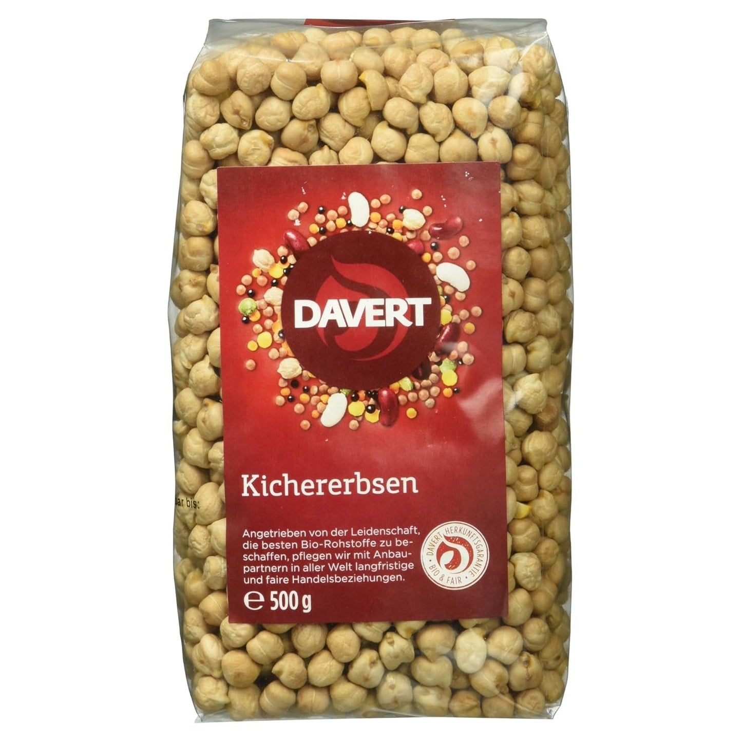 Davert Bio kikærter, 500 g