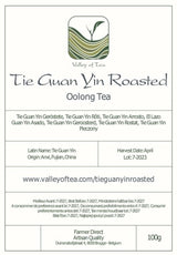 Tie Guan Yin Oolong Tea - Brændt blå te Ti Kuan Yin Kina - kinesisk Wu Long Tea Tieguanyin - Blå te Olongh Tea Olongo Tea