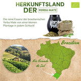 Green Mate Green Orgánica Energy Guarana 500G | Økologisk Yerba Mate te fra Brasilien | Naturligt koffeinindhold | Økologisk Mate te